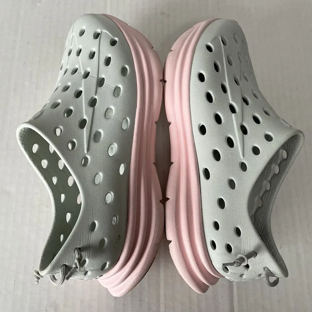 Kane Revive Recovery Shoes Unisex W9 M7 Gray Pink Active Vented Rubber Waterproo
